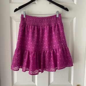 Woman’s short skirt